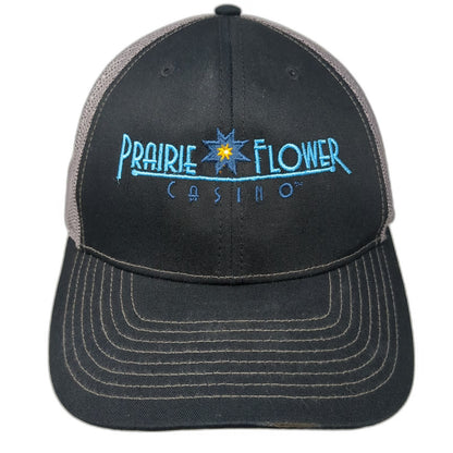 Richardson Trucker Hat Black One Size Prairie Flower Casino Mesh Snapback Logo