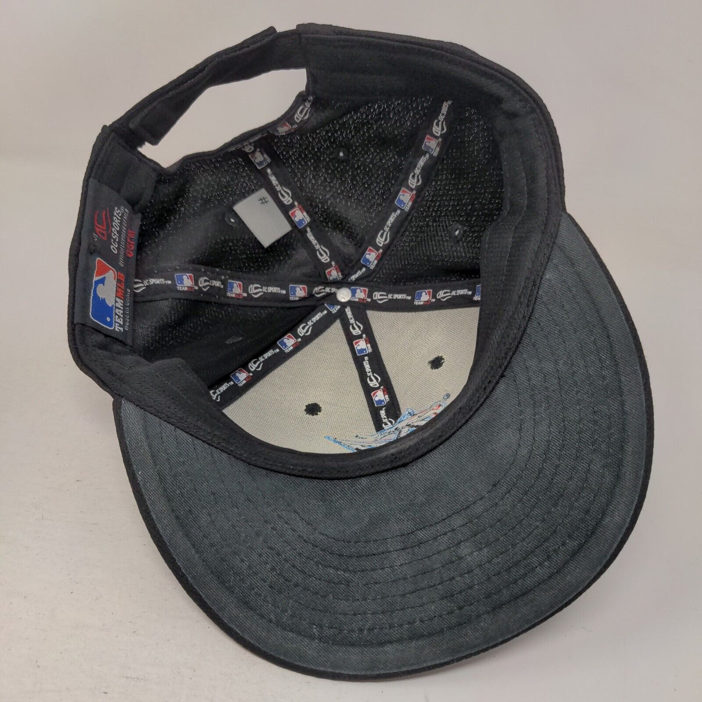 Florida Marlins Strapback Hat Black OSFM Embroidered Logo OC Sports MLB