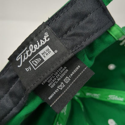 Titleist Baseball Cap Green One Size Slideback Cotton Embroidered Golf Hat