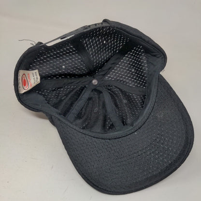 Signatures Snapback Mesh Hat Black OSFM Adjustable Breathable