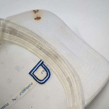 Puma Snapback Hat White One Size Palm Tree Coeur d'Alene Resort Golf P Logo