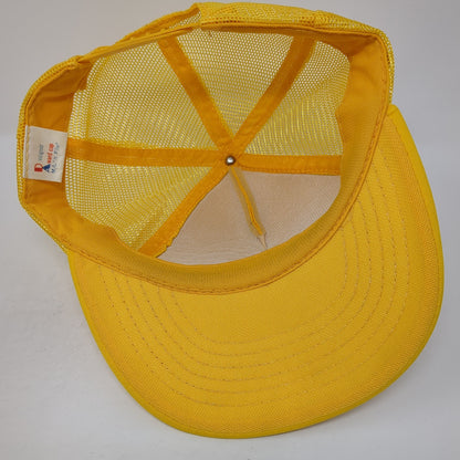 Waycinder Snapback Trucker Hat Yellow Large Adjustable Mesh Back Designer Award