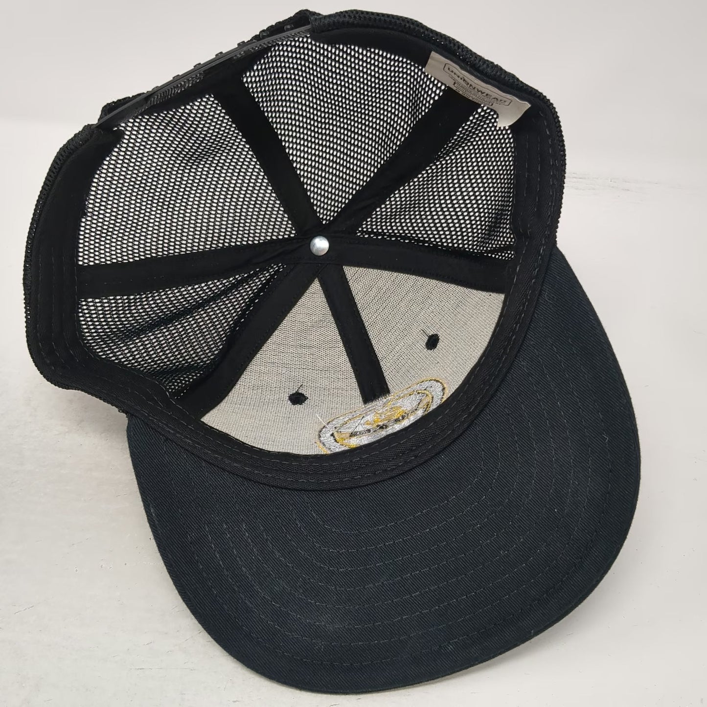 Unionwear Black Trucker Hat One Size IUPAT DC 21 Painters Union Mesh Snapback