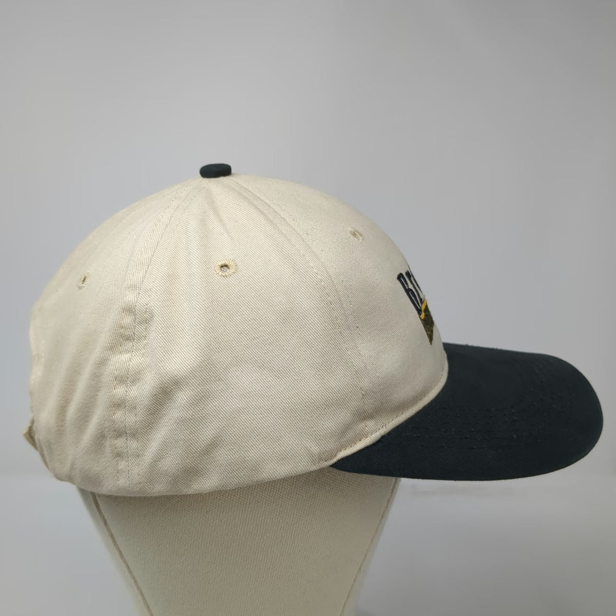 Richardson Baseball Cap Beige One Size Brown Bus Company Hat Strapback Curved