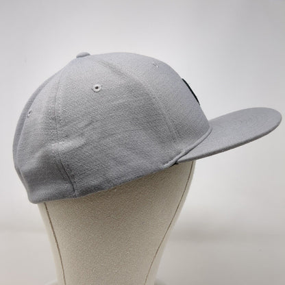 Volcom Stone Patch Fitted Hat Gray L/XL Solid 6 Panel Vent Holes