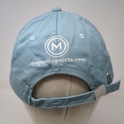 Majestic Mirage Punta Cana Resorts Blue One Size Baseball Cap Hat Slideback