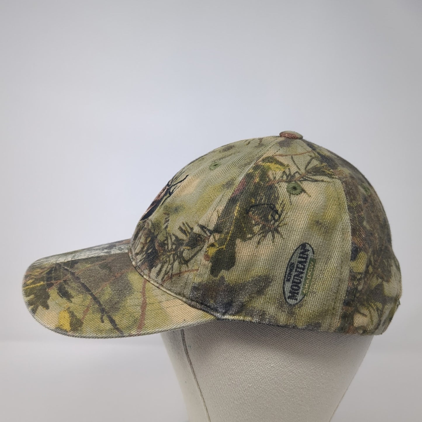 Deer Strapback Hat Multicolor Camo One Size Embroidered Hunting Outdoor