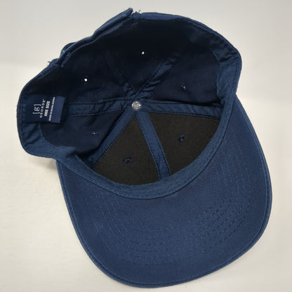 George Strapback Baseball Cap Blue One Size Adjustable Vented Holes Blank