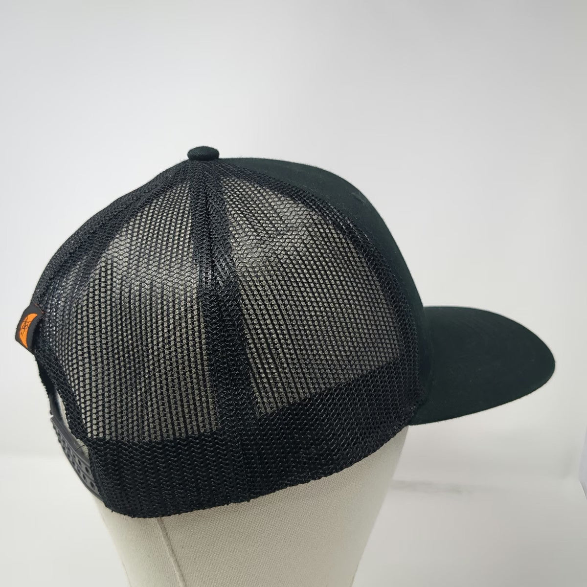 Ditch Witch Trucker Hat Black Orange One Size Mesh Back Snapback Script Logo