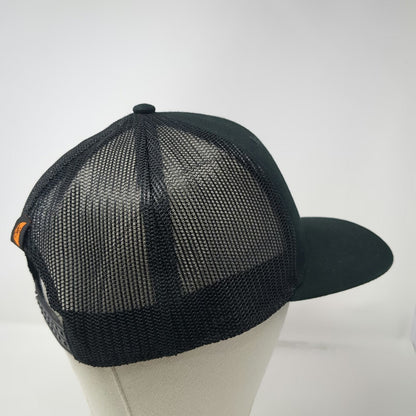 Ditch Witch Trucker Hat Black Orange One Size Mesh Back Snapback Script Logo