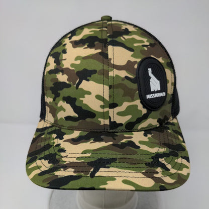 Mission43 Patch Snapback Mesh Back Trucker Hat Camo One Size 6 Panel