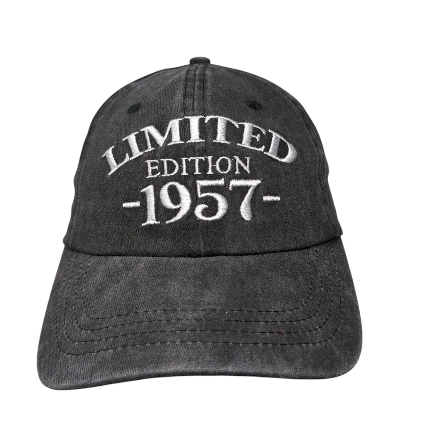 Limited Edition 1957 Slideback Hat Gray One Size Adjustable Embroidered Cotton