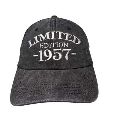 Limited Edition 1957 Slideback Hat Gray One Size Adjustable Embroidered Cotton