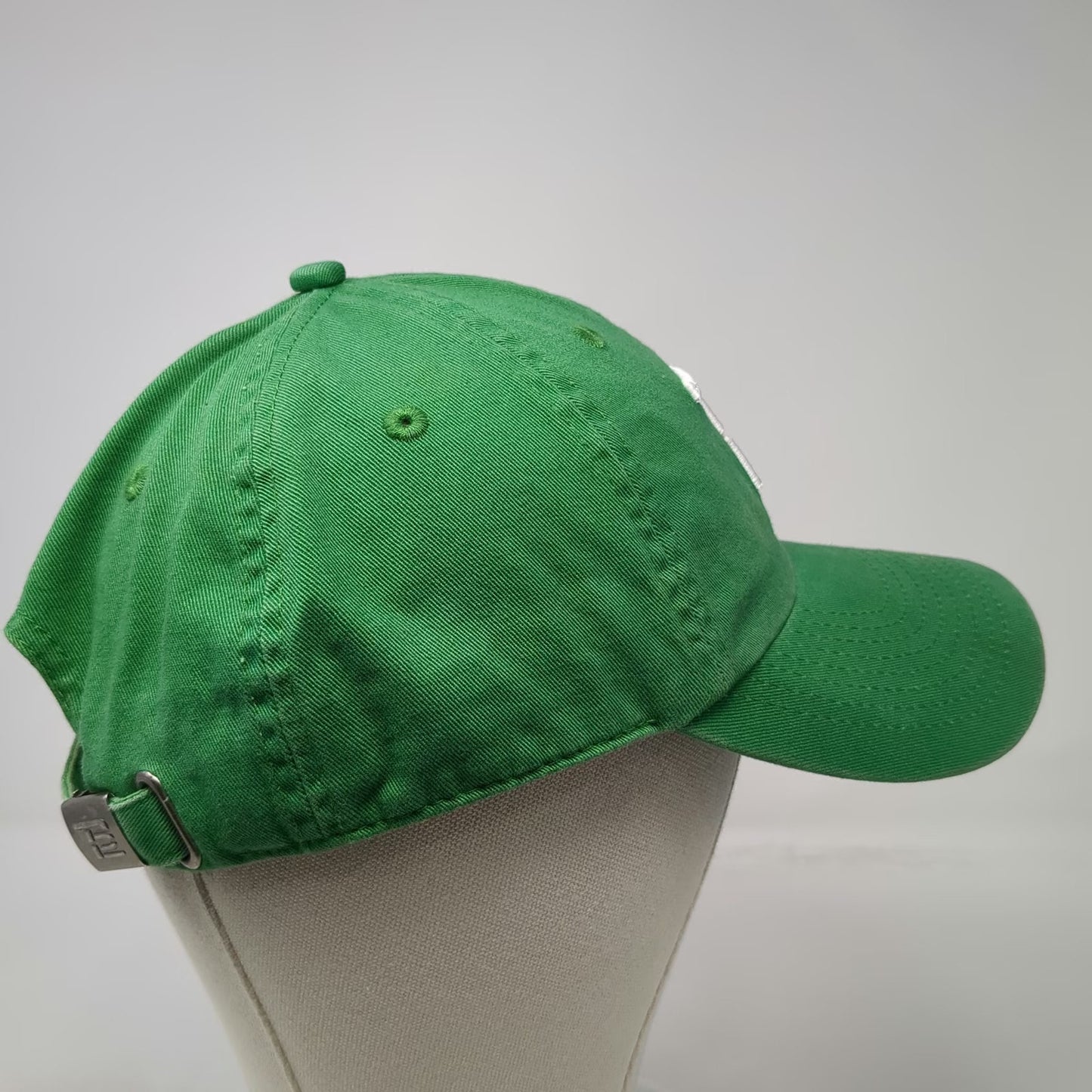 TB12 Baseball Cap Green One Size Embroidered Logo Slideback Cotton Hat Branded