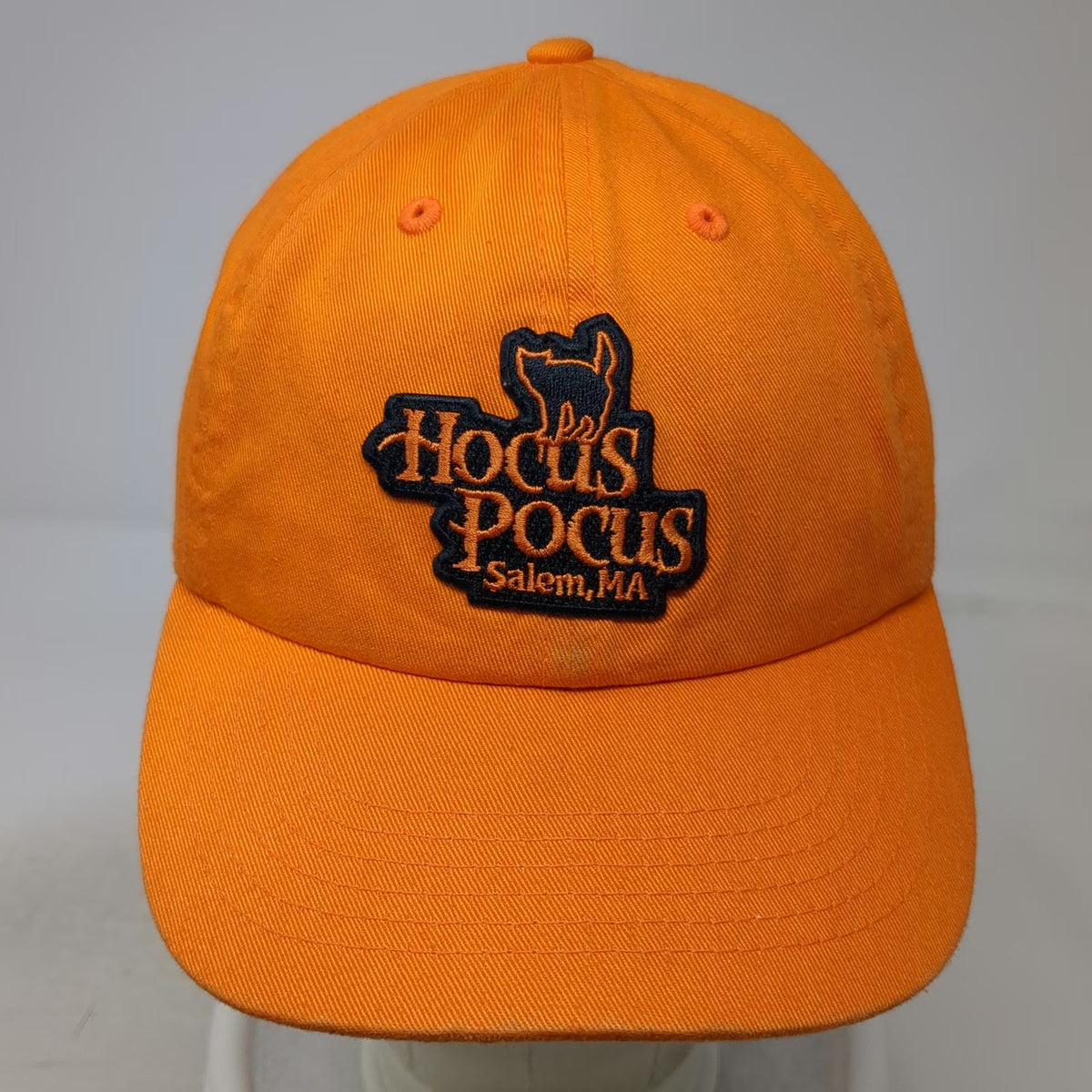 KBETHOS Baseball Cap Orange OSFM Hocus Pocus Salem MA Black Cat Hat Slideback