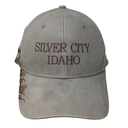 Silver City Idaho Baseball Cap Brown One Size Adjustable Embroidered Dri-Duck