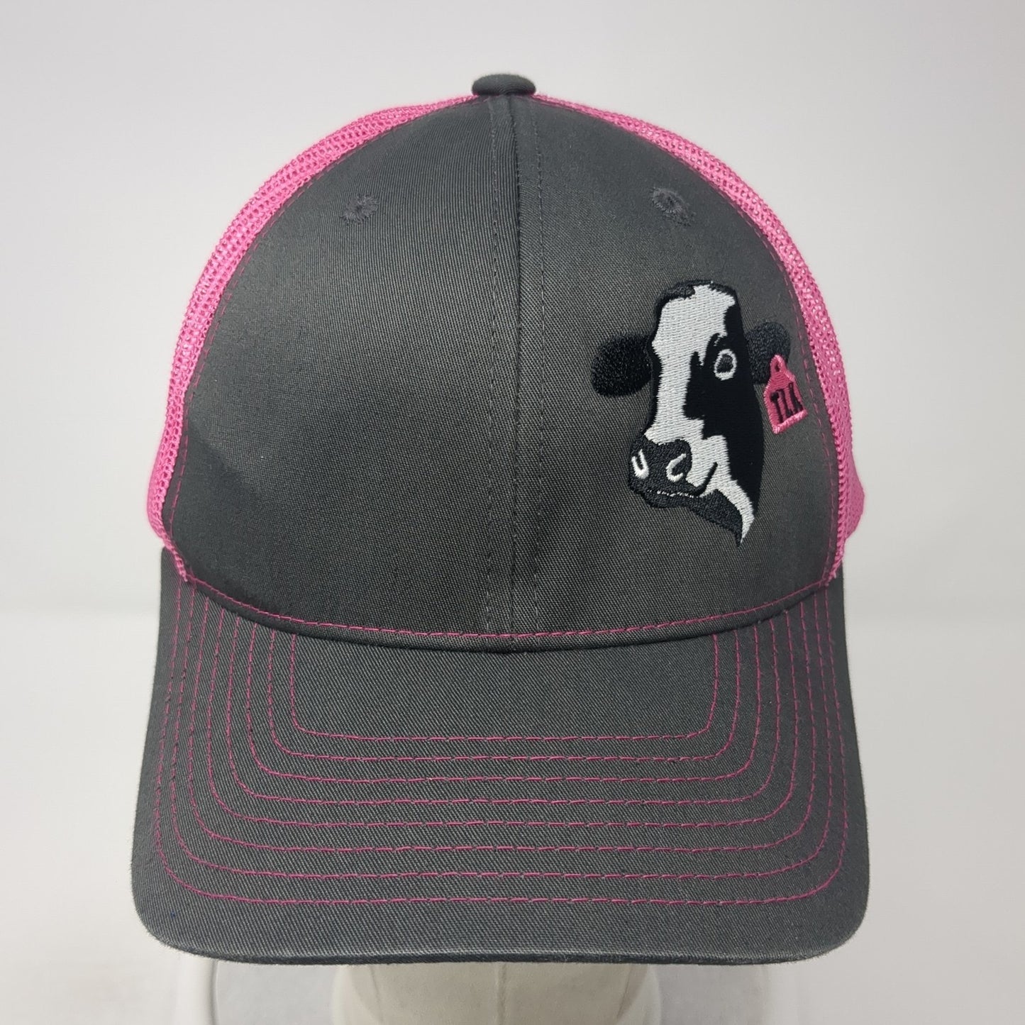 Richardson Snapback Mesh Back Trucker Hat Multi One Size Embroidered Cow