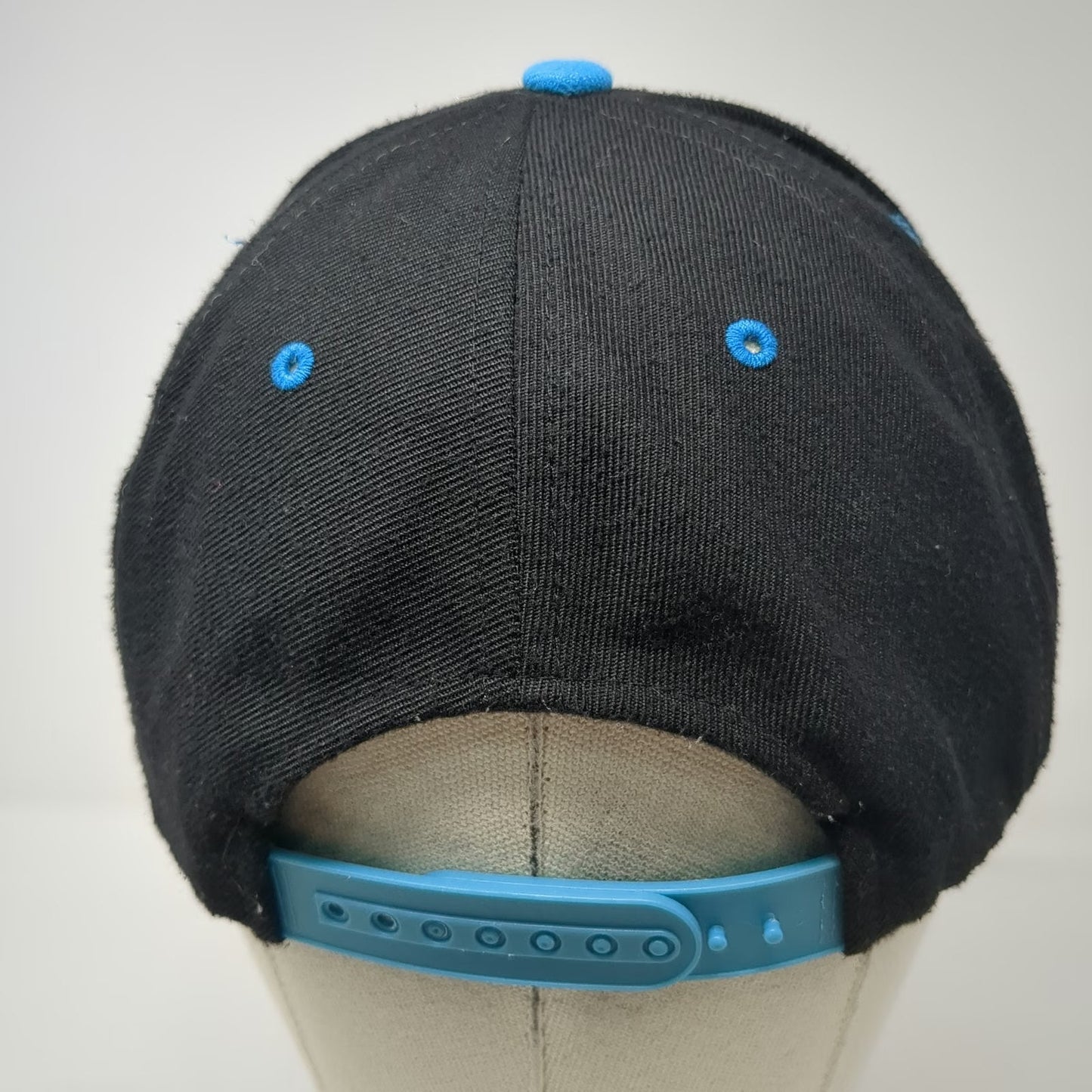 Zephyr Snapback Blue White Black One Size Lacrosse Unlimited Striped Player Hat