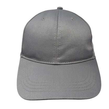 Unbranded Strapback Hat Gray One Size Adjustable Blank Solid Outdoor