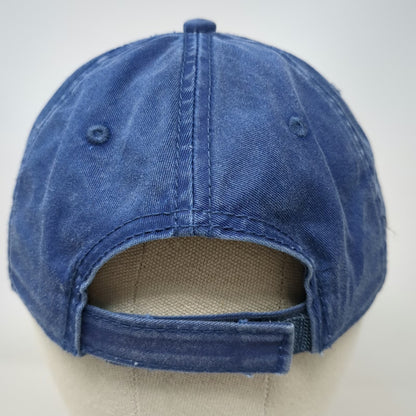 Planet Wear Baseball Cap Blue One Size Embroidered Dogs Rainbow Strapback Hat
