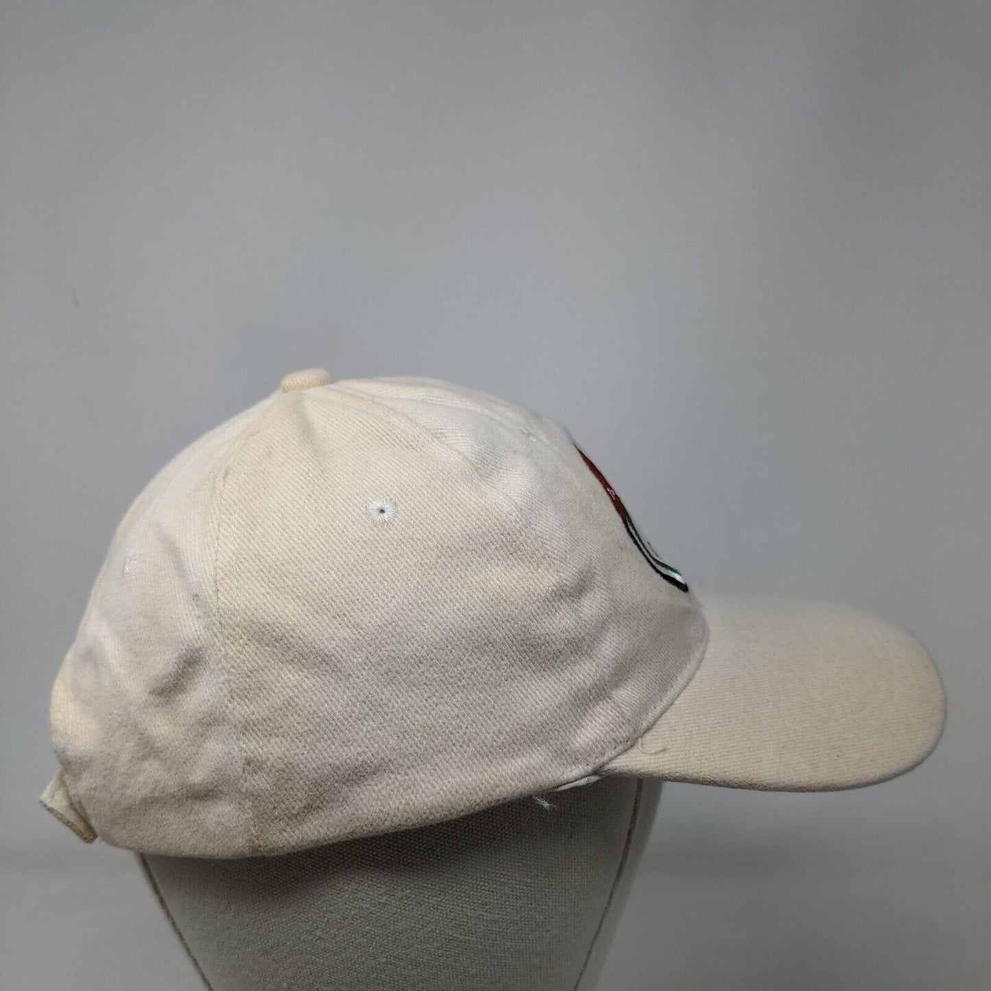 Rama Consulting & International Strapback Hat Cream One Size Adjustable Cotton