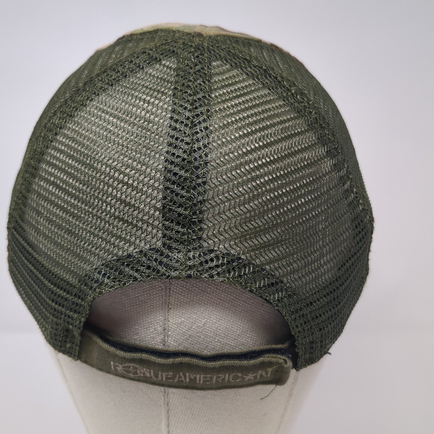 USA Flag Trucker Hat Multicolor One Size Adjustable Mesh Back Rouge American