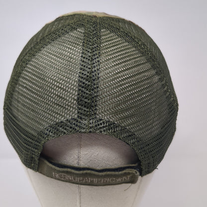 USA Flag Trucker Hat Multicolor One Size Adjustable Mesh Back Rouge American