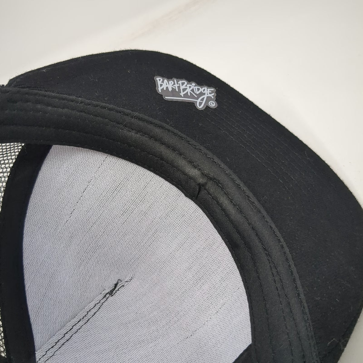 Bart Bridge Trucker Hat Black One Size Snapback Mesh Yountville California Wine