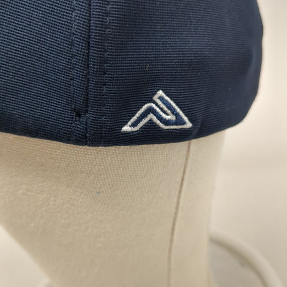 MYB Fitted Hat Blue 7 3/8-8 Embroidered Vented Holes 6 Panel Pacific Headwear