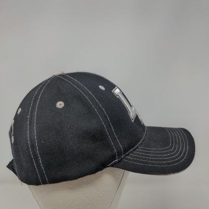 LA Los Angeles Strapback Hat Black OSFA Embroidered Adjustable 6 Panel