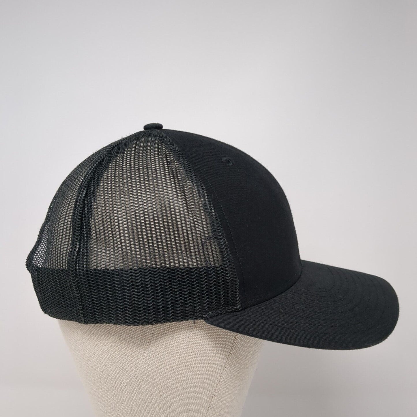 D.E.A. MMXVII Snapback Trucker Hat Black One Size Mesh Back Richardson