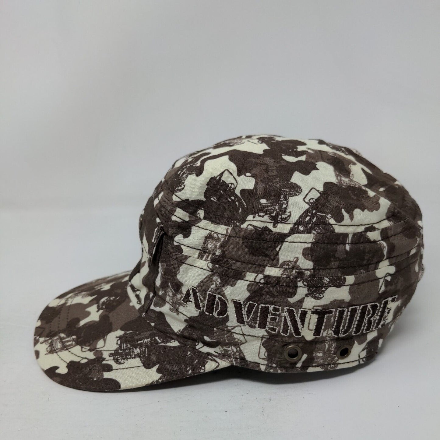 Adventure Cadet Army Cap Multicolor One Size Adjustable Camouflage Graphic Print