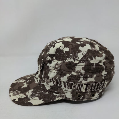 Adventure Cadet Army Cap Multicolor One Size Adjustable Camouflage Graphic Print
