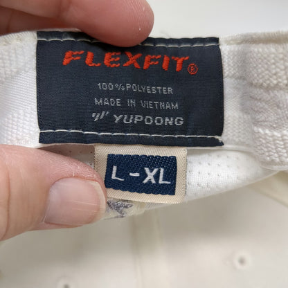 TravisMathew Baseball Cap White XL Coronado Golf Course Flexfit Polyester Hat