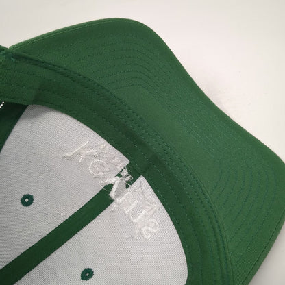 Yupoong Trucker Hat Green One Size Mesh Back Snapback Kevins Natural Foods