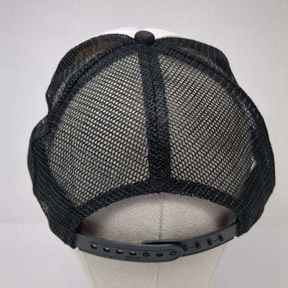 Santa Cruz Mountains Snapback Rope Trucker Hat Black One Size Mesh Back