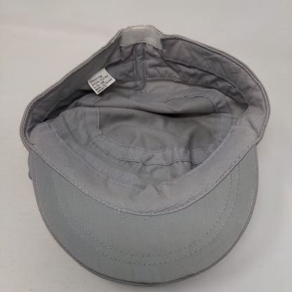 Unbranded Fitted Cadet Army Cap Hat Gray One Size Solid Bow Butterfly