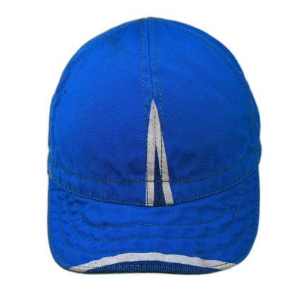 Landry Cap Baseball Cap Blue 7 1/8 Geometric Stripe Fitted USA Made Hat Vintage