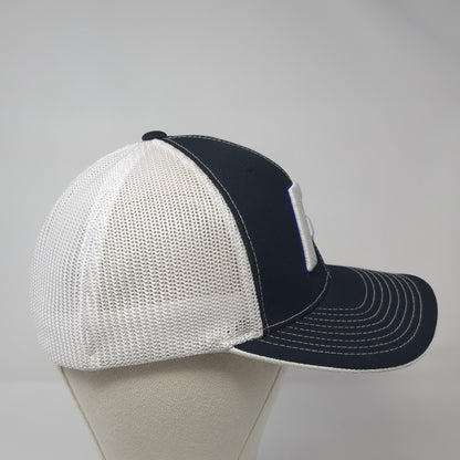 Rocky Fitted Trucker Hat Black 7 3/8 Embroidered Mesh Back Pacific Headwear