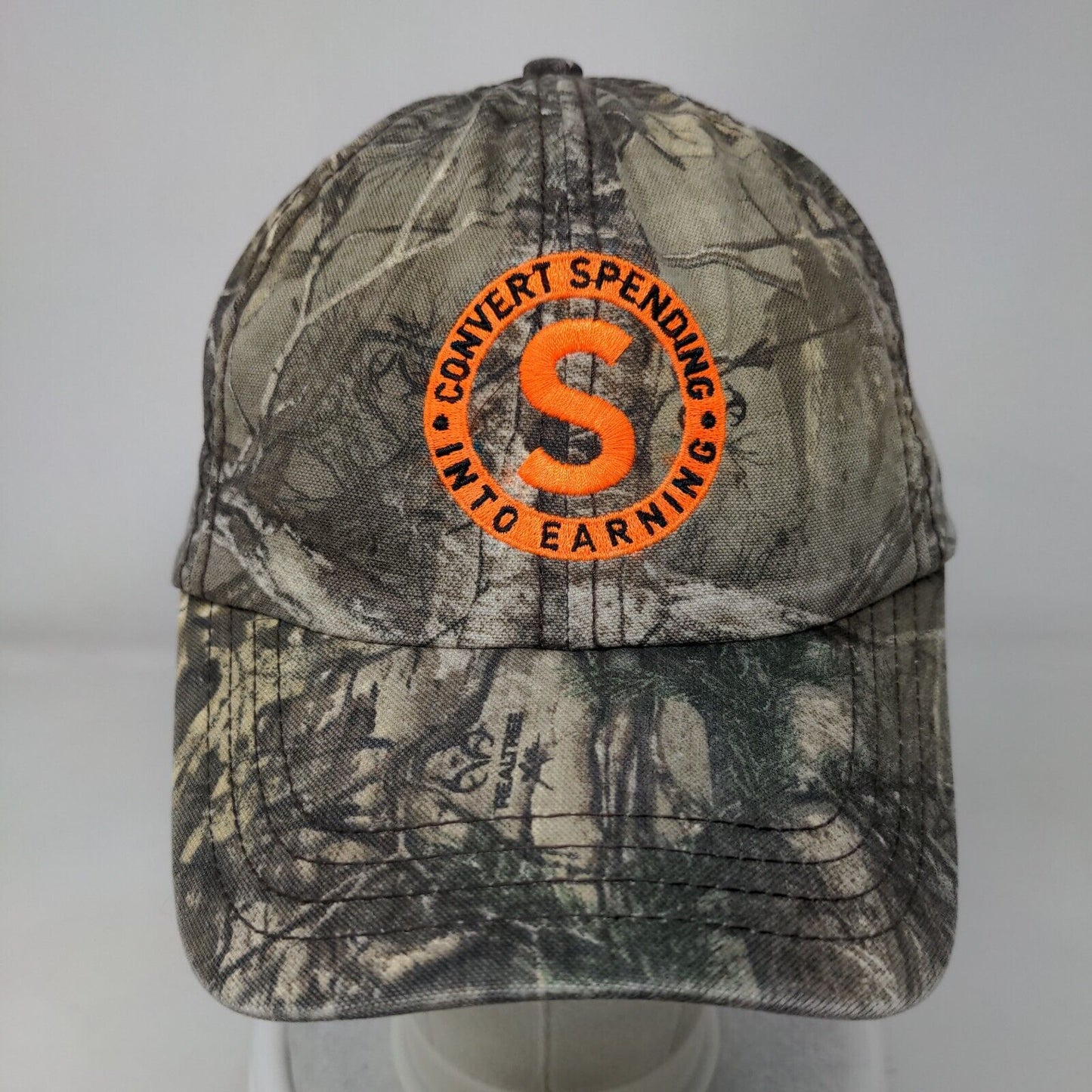 Convert Spending Into Earning Slideback Hat Camouflage OSFA Adjustable Paramount