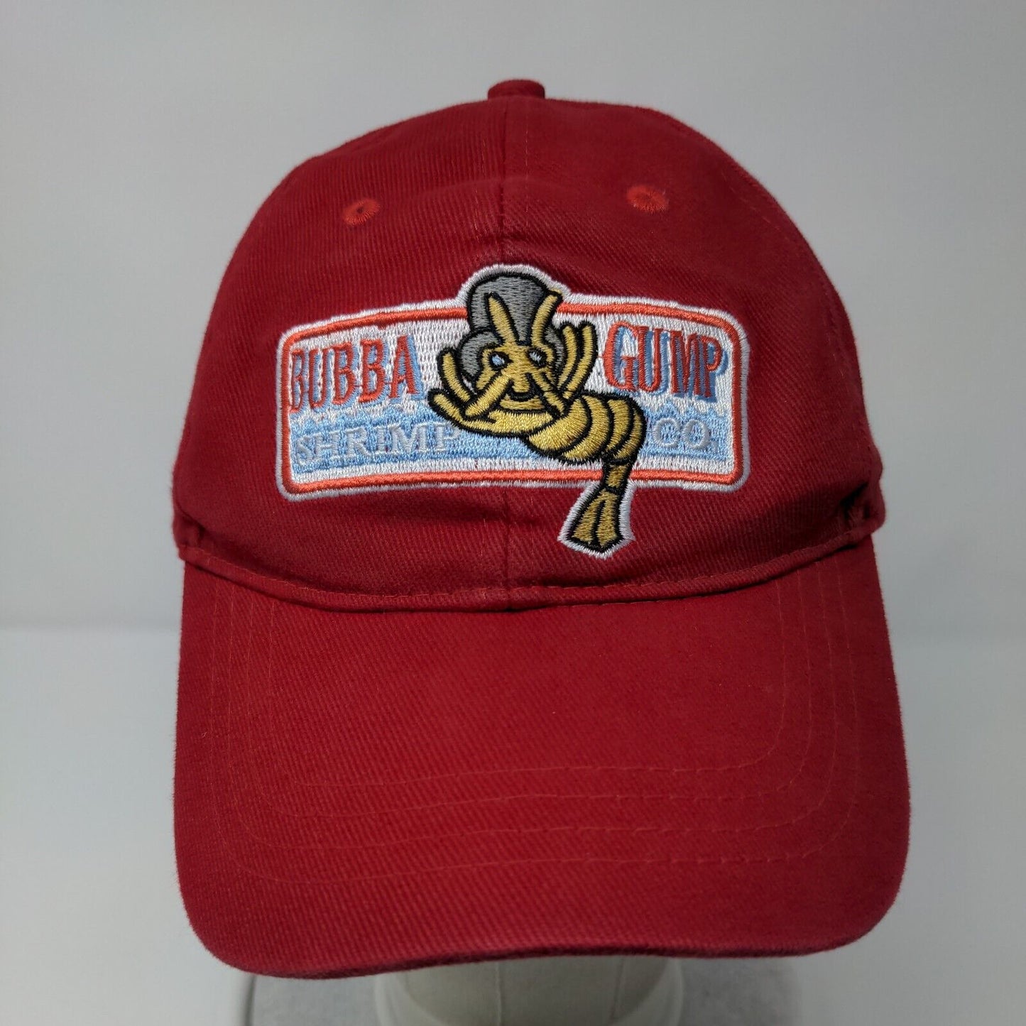 Bubba Gump Shrimp Co. Strapback Hat Red OSFA Adjustable Embroidered