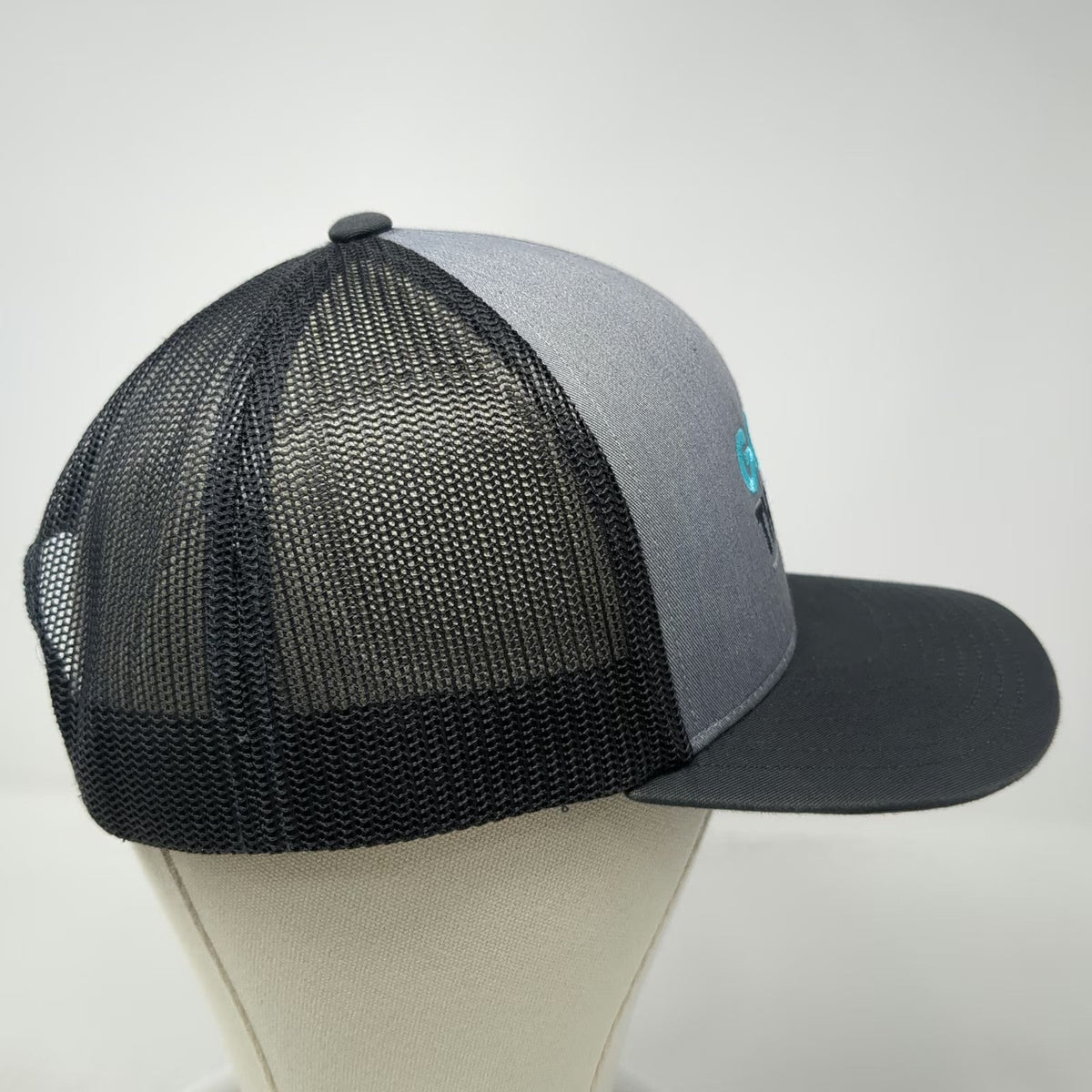 Pacific Headwear Gray Trucker Hat One Size Gowen Thunder Airshow Mesh Snapback