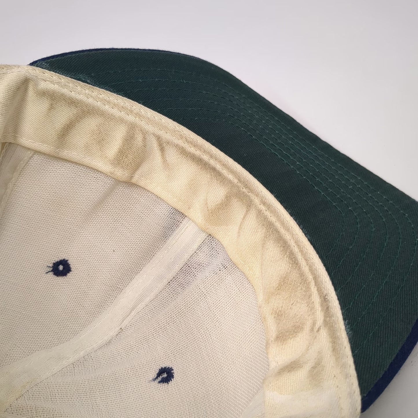 Cloverdale Snapback Beige Blue One Size Port Royal Bermuda Crest Logo Hat USA