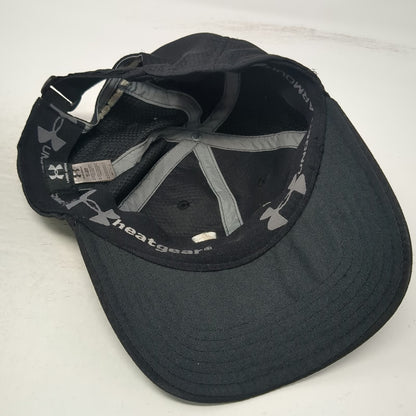 Under Armour Baseball Cap Black One Size Heatgear Slideback Logo Athletic Hat