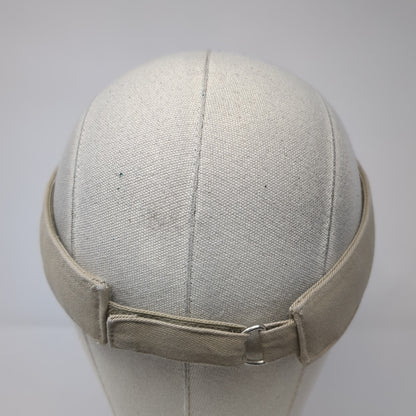 Faded Glory Sun Visor Hat Brown One Size Adjustable Strap Lightweight Blank
