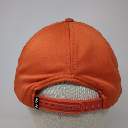 Poler Patch Snapback Hat Orange One Size Camp Vibes Adjustable Outdoor