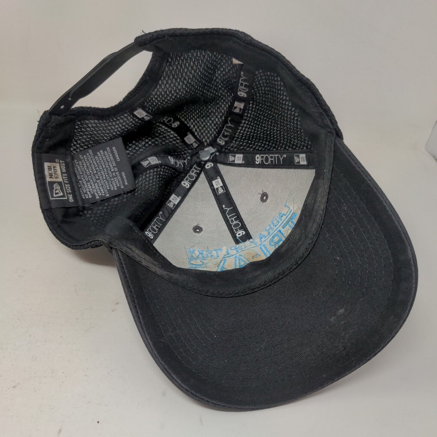 New Era Men's Snapback Hat Black OSFM Embroidered Laura Kopetsky Tri Ax Logo