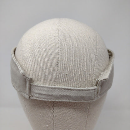 Kadel's ICR Strapback Sun Visor Cap Tan One Size Embroidered Anvil Cotton