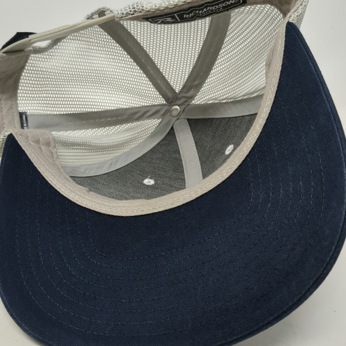 Ariat Trucker Hat Blue Gray One Size Mesh Snapback Richardson 112 Shield Logo
