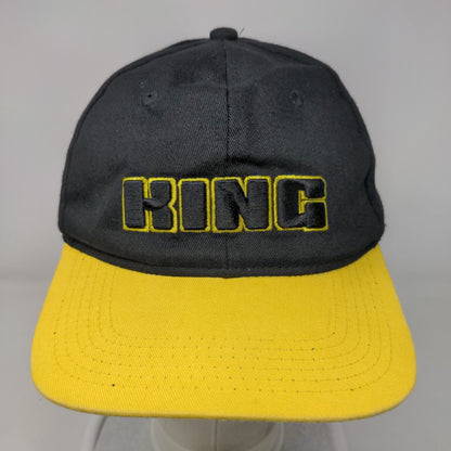 KING Snapback Hat Black One Size Adjustable Embroidered 6 Panel Akademiks